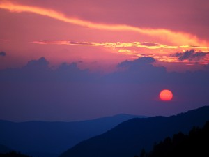 Smoky Mountain Sunset, Morton's Overlook, Tennes
