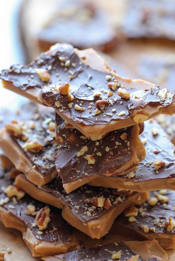 Another amazing family Christmas cookie recipe: Double chip toffee brittle