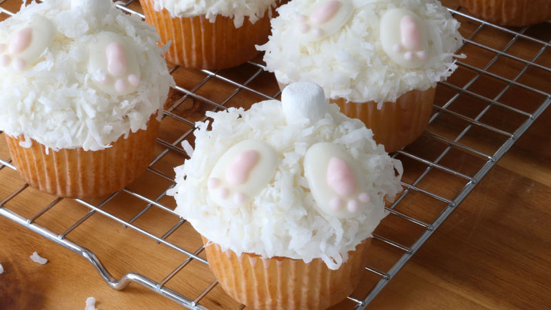 bunny butt cupcake